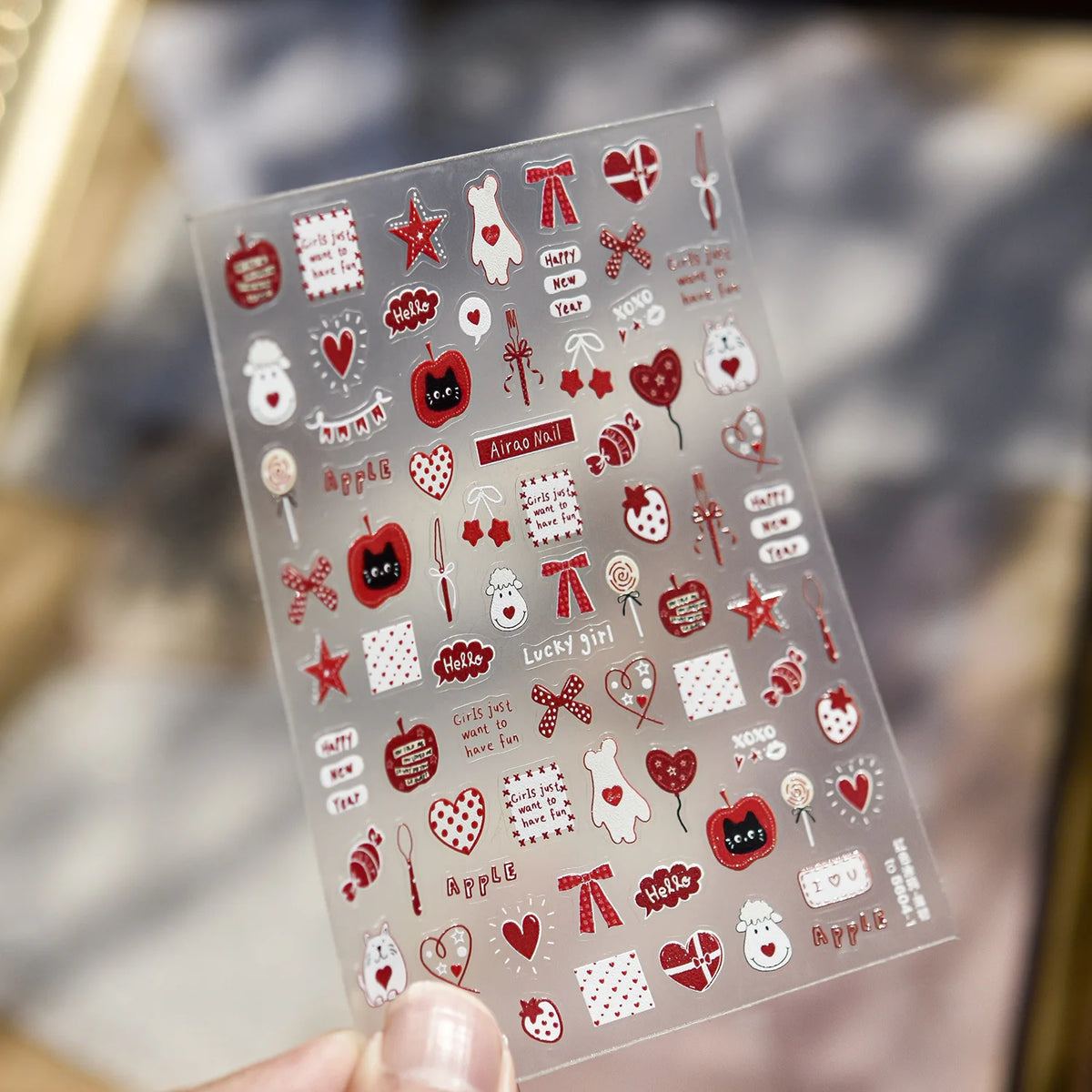 5D Y2K Nail Art Stickers | Star Skull Graffiti Self-Adhesive