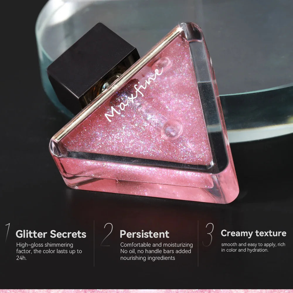 MAXFINE Glass Lip Gloss | Hydrating Lip Oil & Lip Glaze Lip Gloss QXL
