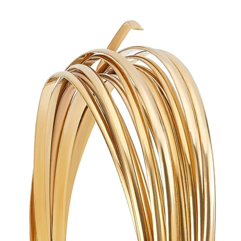 Half Round Yellow Brass Wire 18 Gauge | Jewelry Craft Wire Jewelry Craft Wire QXL