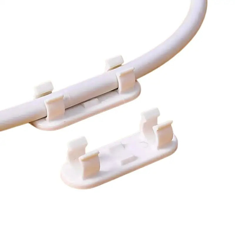 100-Pack Adjustable Cable Clips | Sticky Wire Organizers Cable Clip Organizer QXL