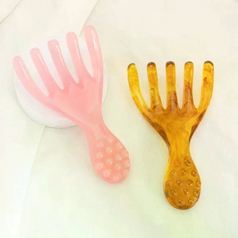 Double-Ended Scalp Massager Comb | Portable Head Scratcher Scalp Massager Comb QXL