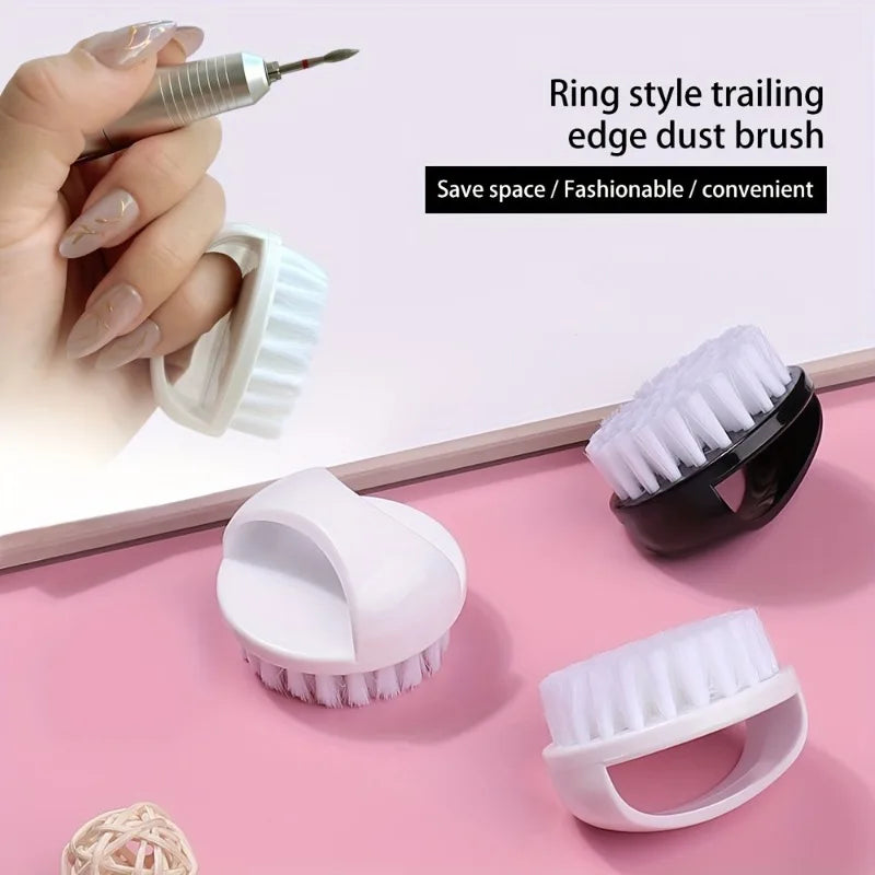 Ring-Style Nail Cleaning Brush | Soft Scrubber for Manicure Nail Cleaning Brush QXL