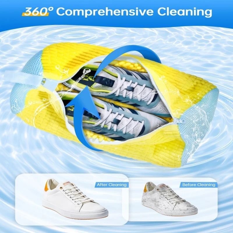 Shoe Washing Bag for Washing Machine | 360° Deep Clean Laundry Shoe Bag QXL