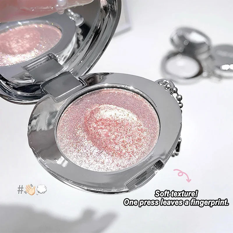 Star Diamond Shimmer Highlighter Balm | 4 Colors Pearl Glow Shimmer Highlighter Balm QXL