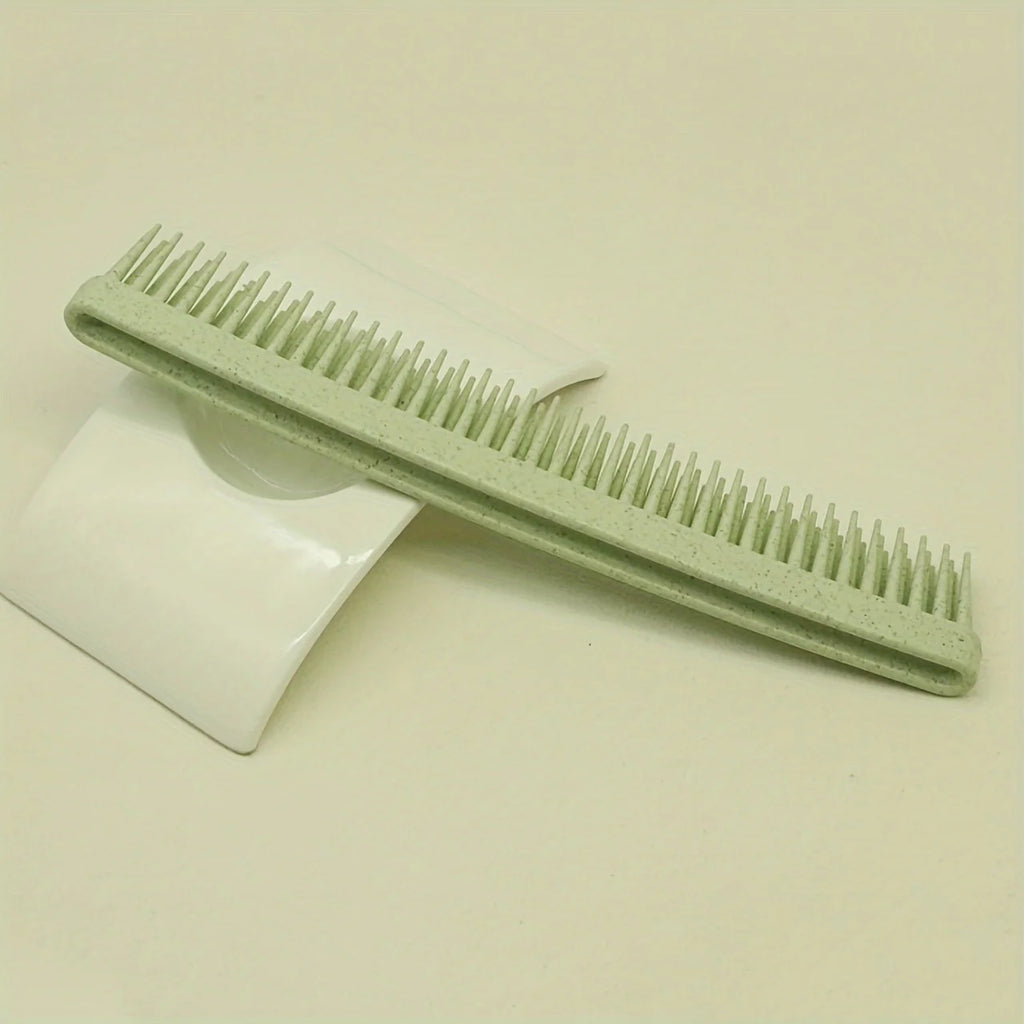 Double-Layer Fine-Tooth Detangling Comb | Handleless ABS Plastic Hair Detangling Comb QXL