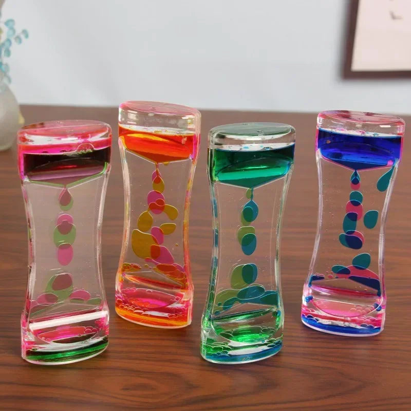 Liquid Motion Hourglass Bubble Timer 2-Pack | Sensory Toy Sensory Bubble Timer QXL