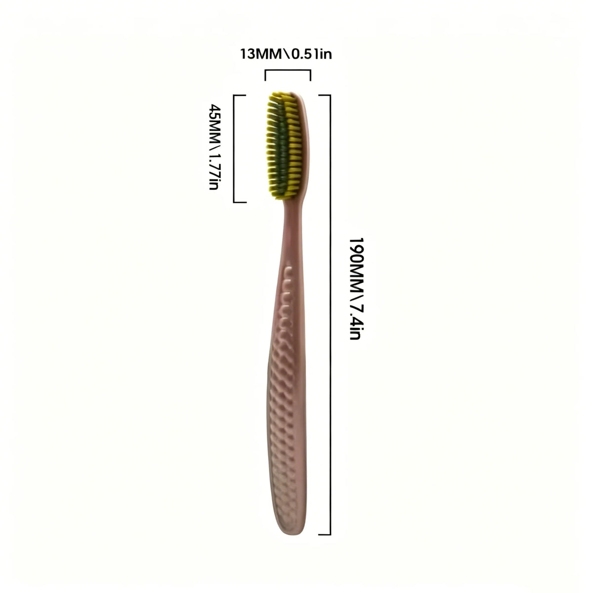 5-Pack Soft Bristle Toothbrushes | Curved Head Adults Manual Toothbrush Set QXL