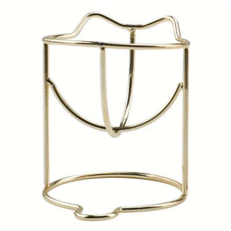 Acrylic Makeup Sponge Stand | Desktop Puff Drying Holder Sponge Drying Stand QXL Golden