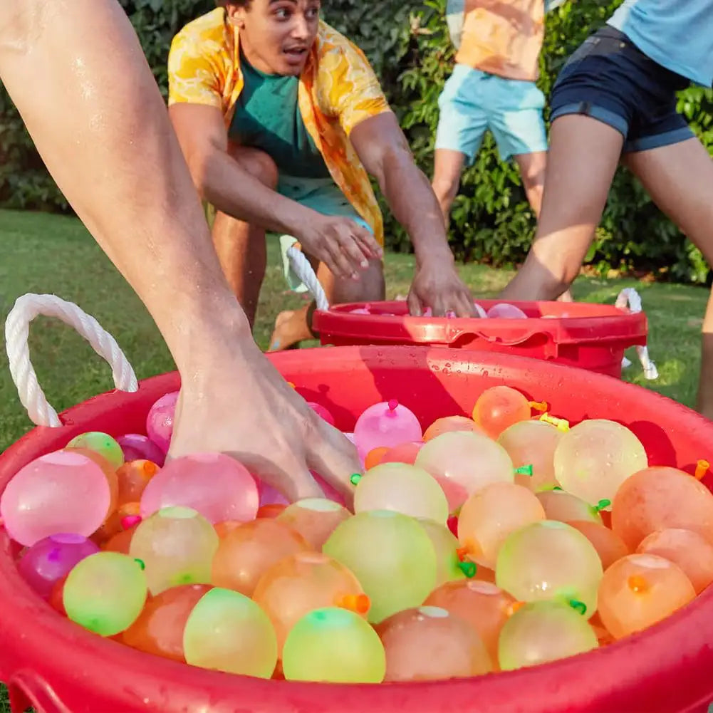 500-Pack Colorful Water Balloons with 2 Filling Nozzles Water Balloon Set QXL