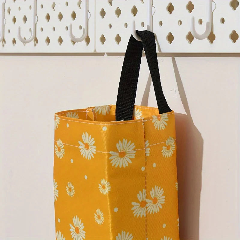 Hanging Plastic Bag Holder & Dispenser | Polyester Organizer Bag Holder Dispenser QXL