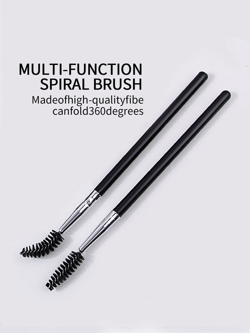 2-Pack Curved Spoolie Brush Set | Brow & Lash Tool Spoolie Brush Set QXL