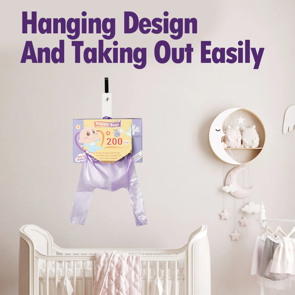 100-Pack Scented Disposable Nappy & Hygiene Bags | Diaper Bags Disposable Hygiene Bags QXL