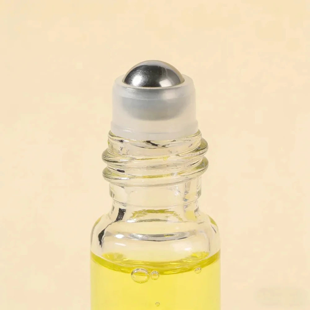 10-Pack Glass Roll-On Bottles 0.34 oz | Stainless Steel Roller Roll-On Bottle Set QXL