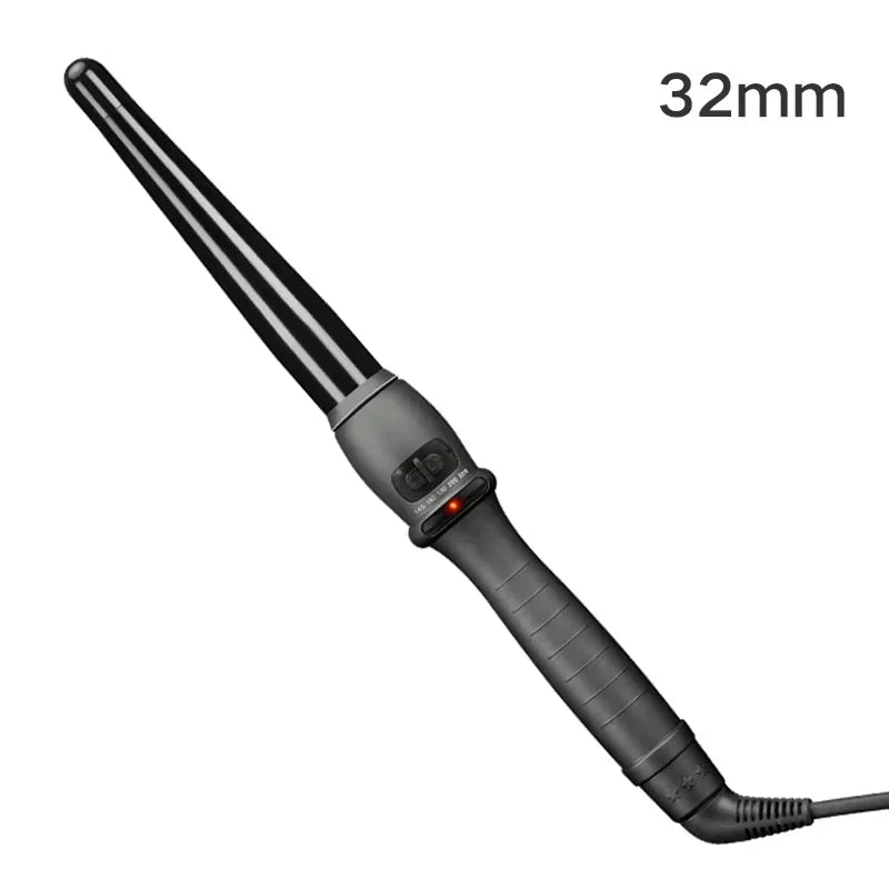 Ceramic Cone Hair Curling Iron | Digital Temp Wand Styler Hair Curling Iron QXL 32mm no box EU