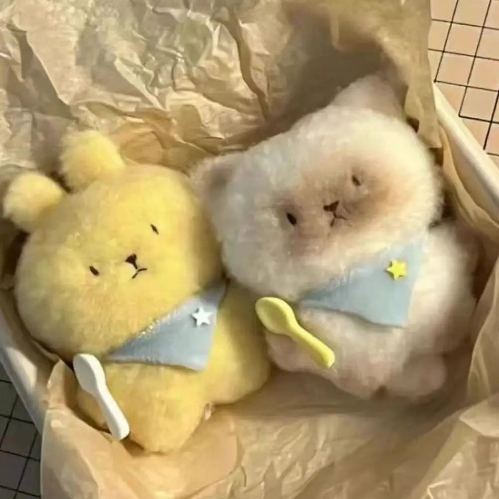Cartoon Cat & Rabbit Plush Keychain Stuffed Toy | Gift Plush Keychain Toy QXL