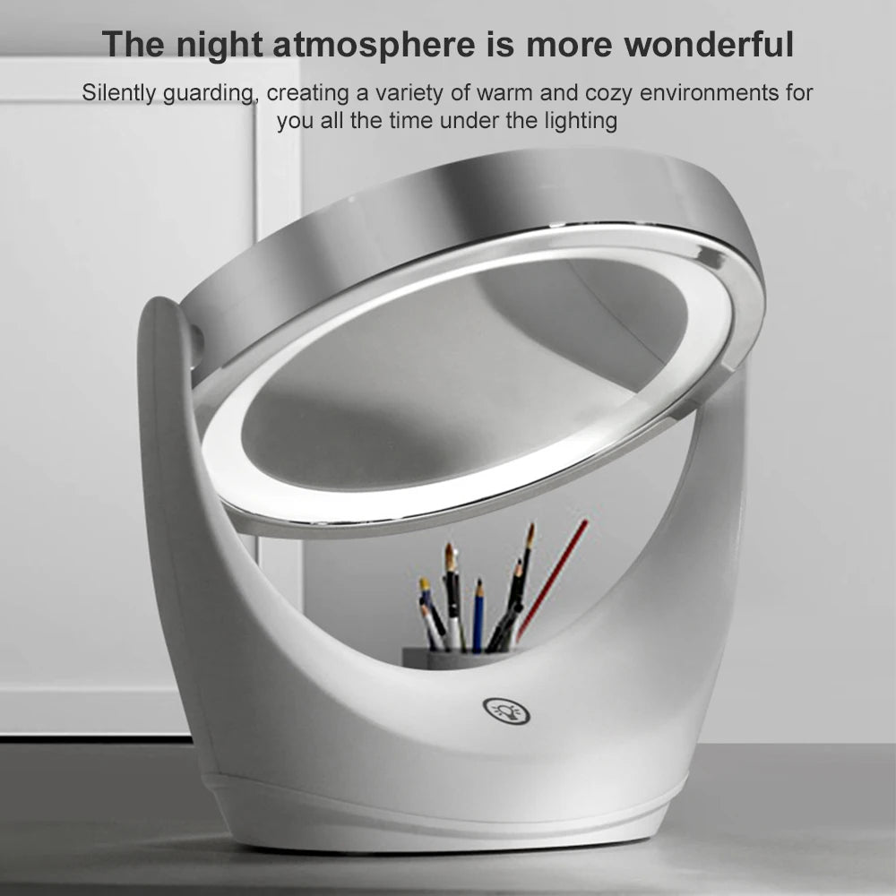 360° LED Vanity Mirror | Double-Sided 5X Magnification, 3 Lights LED Vanity Mirror QXL