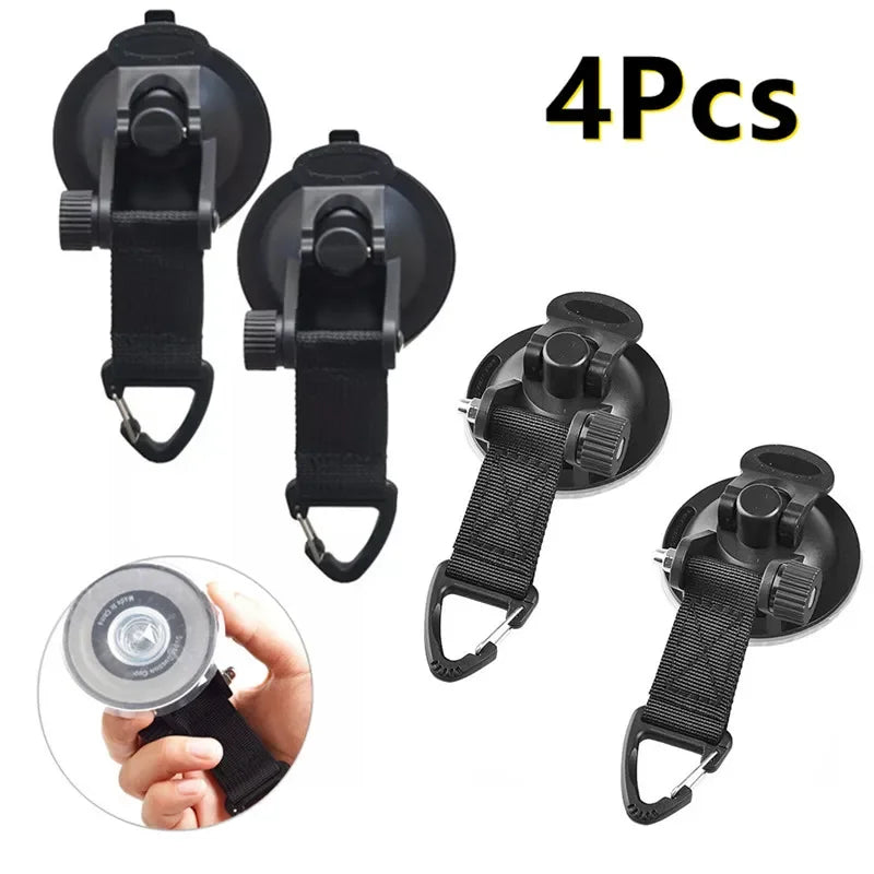 4-Pack Heavy Duty Suction Cup Anchors – Car Roof & Camping Suction Cup Anchors QXL