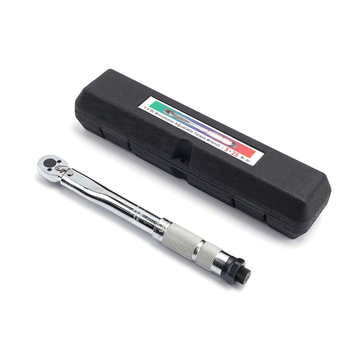 1/4 3/8 1/2" Torque Wrench 5–210Nm Two-Way Adjustable Ratchet Torque Wrench QXL 1-4inch Drive