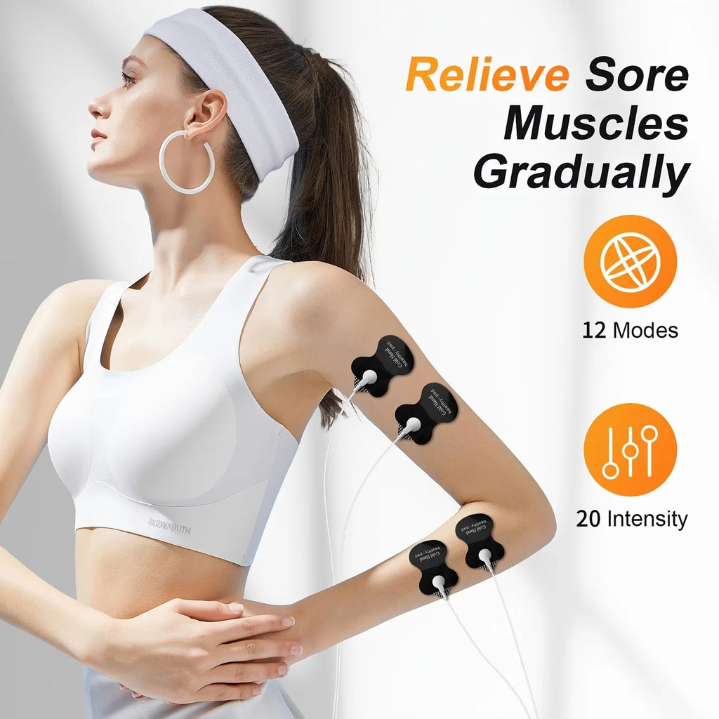 3-in-1 TENS EMS Muscle Stimulator | Dual Channel Massager EMS TENS Massager QXL