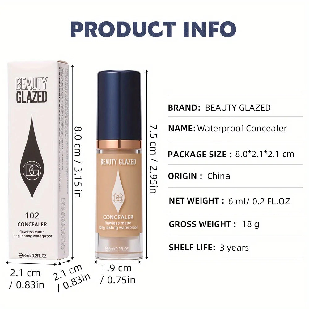 3-Pc Full Coverage Concealer Foundation Set – Waterproof Matte Concealer Foundation Set QXL