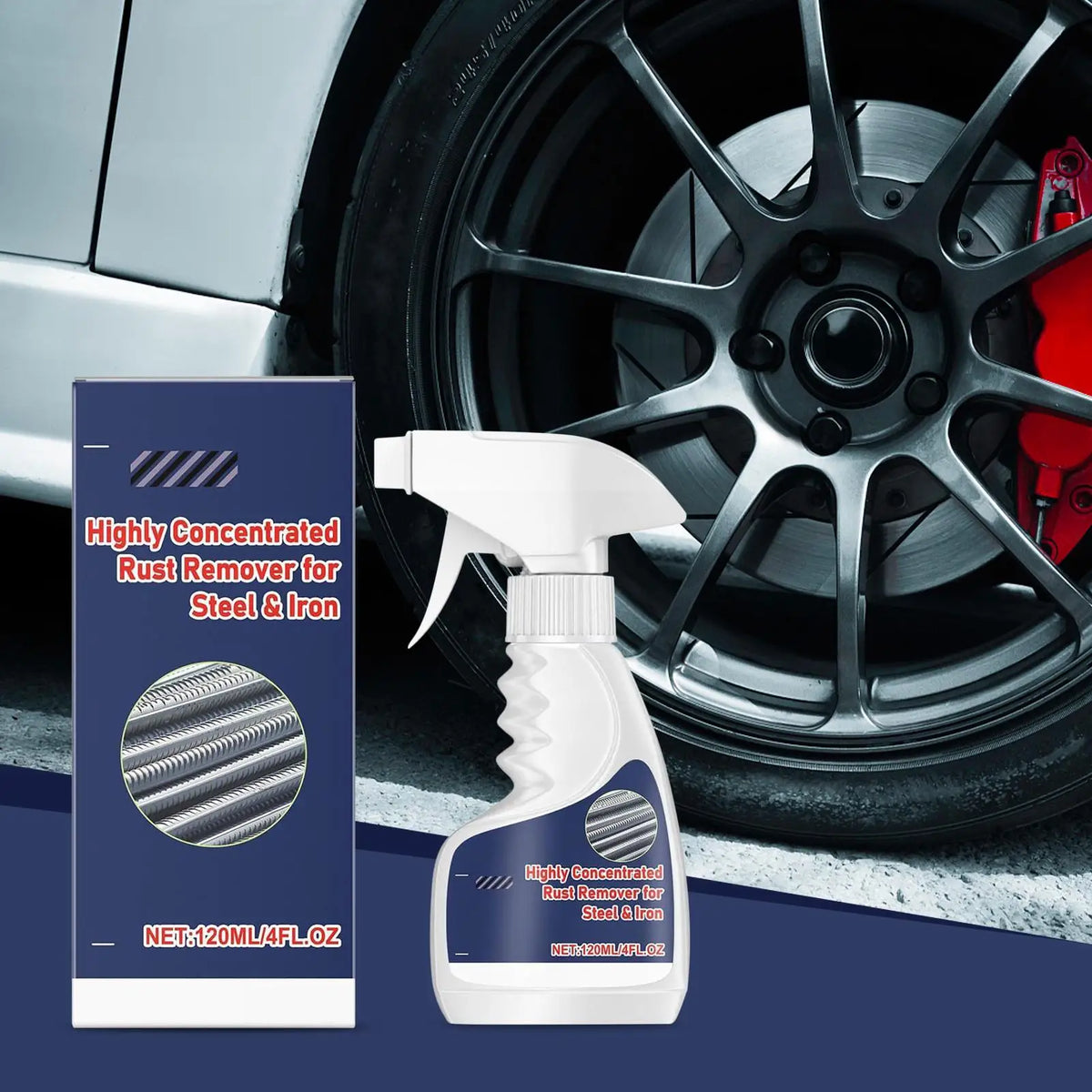 Car Rust Remover Spray | Metal & Exhaust Pipe Rust Cleaner Rust Remover Spray QXL