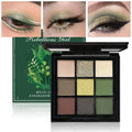 9-Color Olive Green Eyeshadow Palette | Shimmer & Matte Eyeshadow Palette QXL Dark green