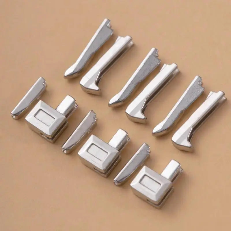 10-Set Metal Zipper Stopper Repair Kit | Open End Bottom Fix Zipper Repair Kit QXL