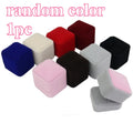 6-Pack Plush Velvet Jewelry Boxes – Rings, Earrings & Gifts Velvet Jewelry Box QXL random 1pc