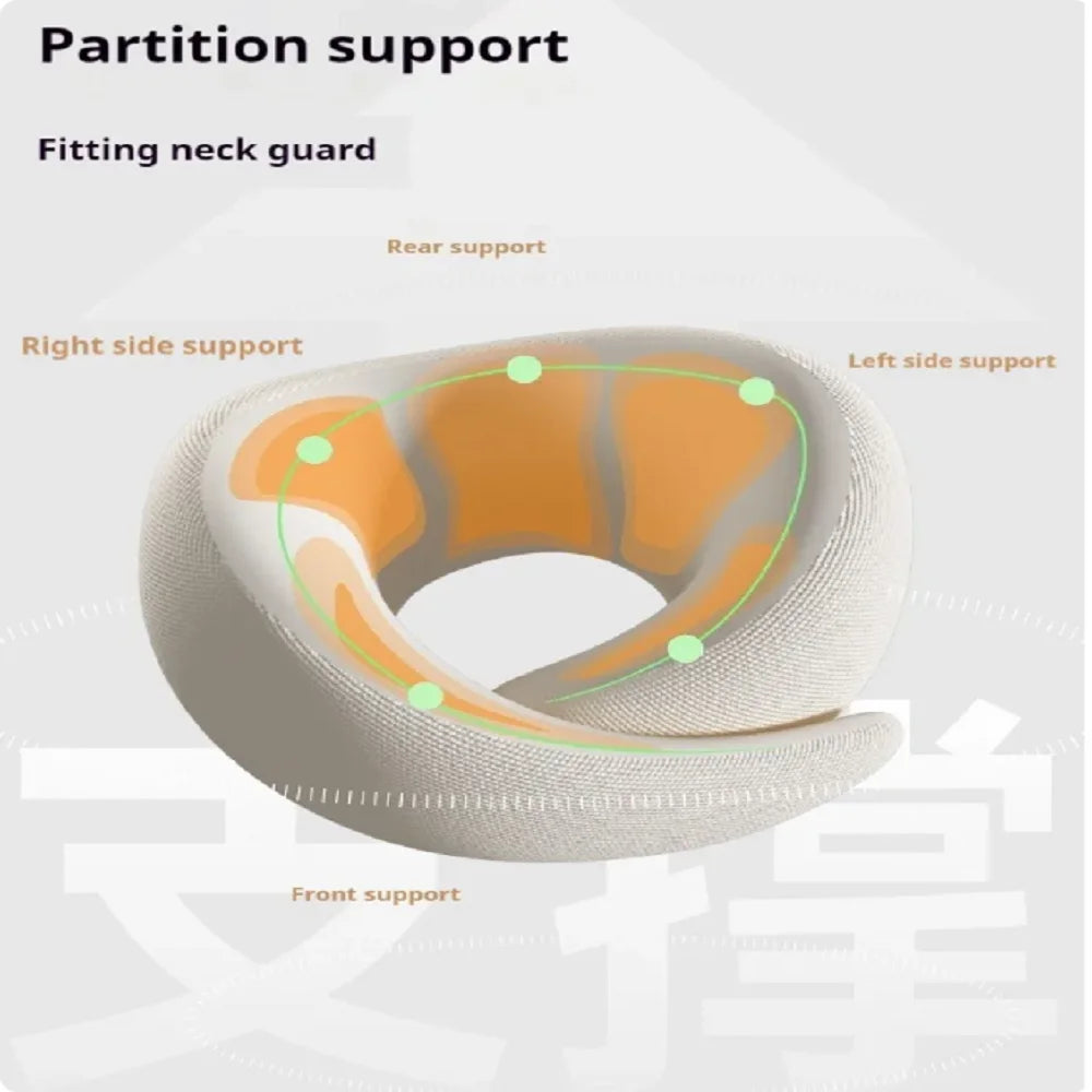 Memory Foam U-Shaped Travel Neck Pillow | Adjustable & Washable Travel Neck Pillow QXL