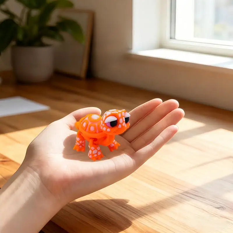 3D Printed Turtle Model | Articulated Cartoon Figurine Animal Figurine QXL