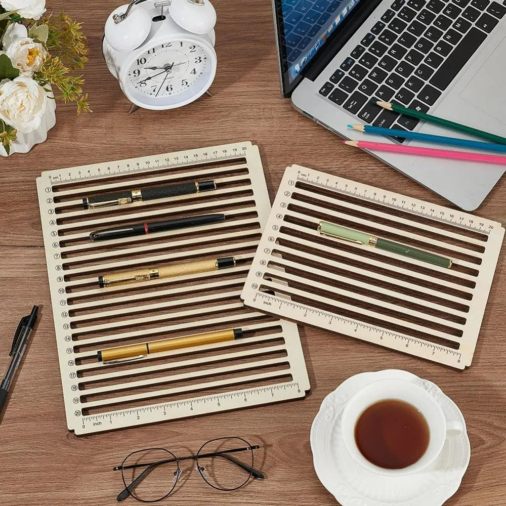 Wood Pencil Laser Engraving Jig 2-Pack | 10 & 20 Slot Holder Laser Engraving Jig QXL