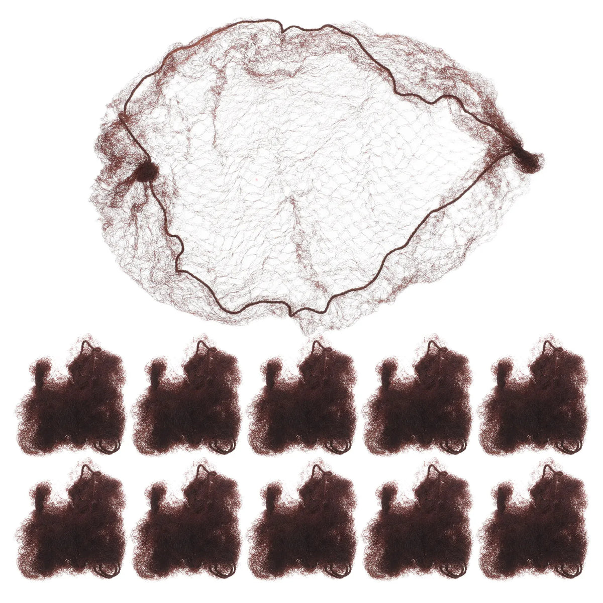 100-Pack Elastic Mesh Hair Nets | Ballet Bun & Food Service Mesh Hair Nets QXL