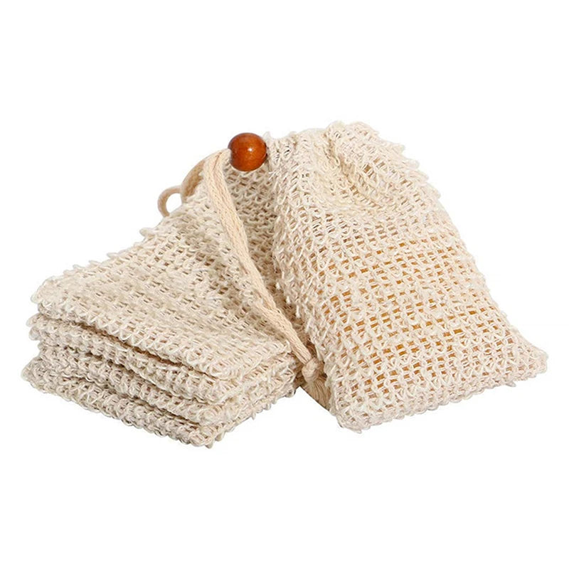 Natural Sisal Soap Bag – Exfoliating Soap Saver Pouch Soap Saver Bag QXL
