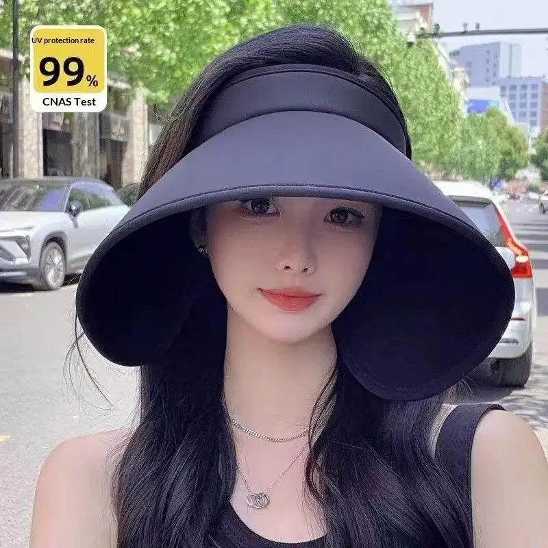 Women's Wide Brim Straw Sun Hat | Foldable UV Beach Hat Wide Brim Sun Hat QXL