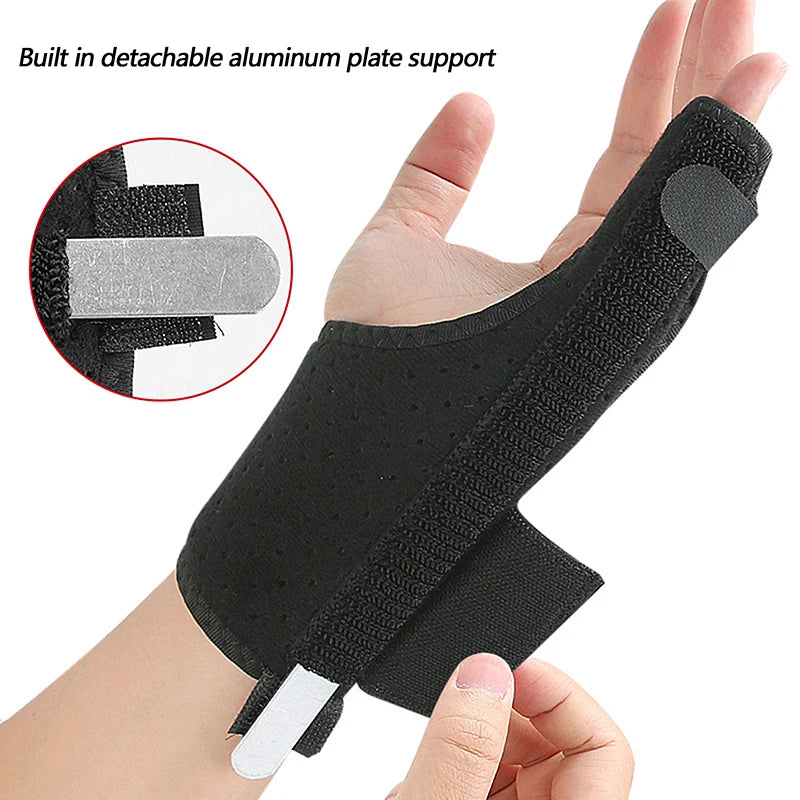 Little Finger Splint & Wrist Support Strap | Aluminum Guard Finger Splint Brace QXL