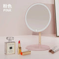 LED Vanity Mirror with Lights | 3-Mode Touch Dimming Makeup Mirror LED Makeup Mirror QXL pink
