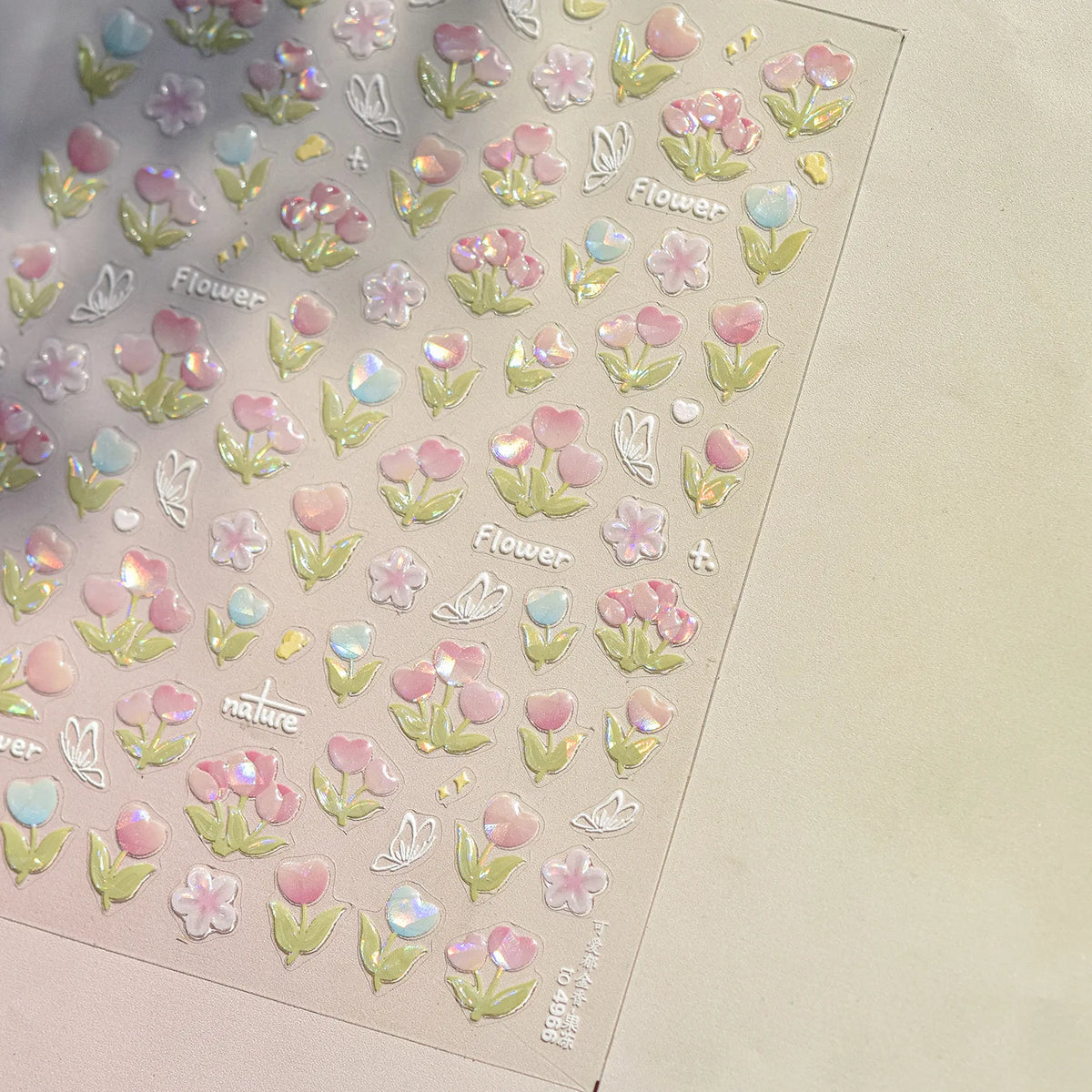 Sakura Cherry Blossom 5D Nail Art Stickers | Floral Decals Nail Art Stickers QXL