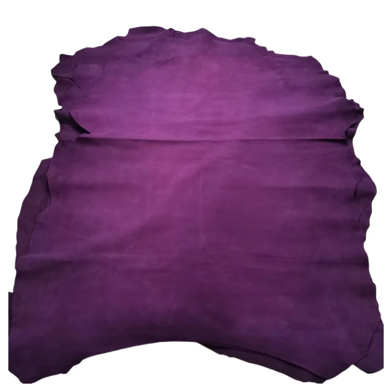 Burgundy Frosted Sheepskin Leather 0.7–1mm | First Layer DIY DIY Leather Hide QXL