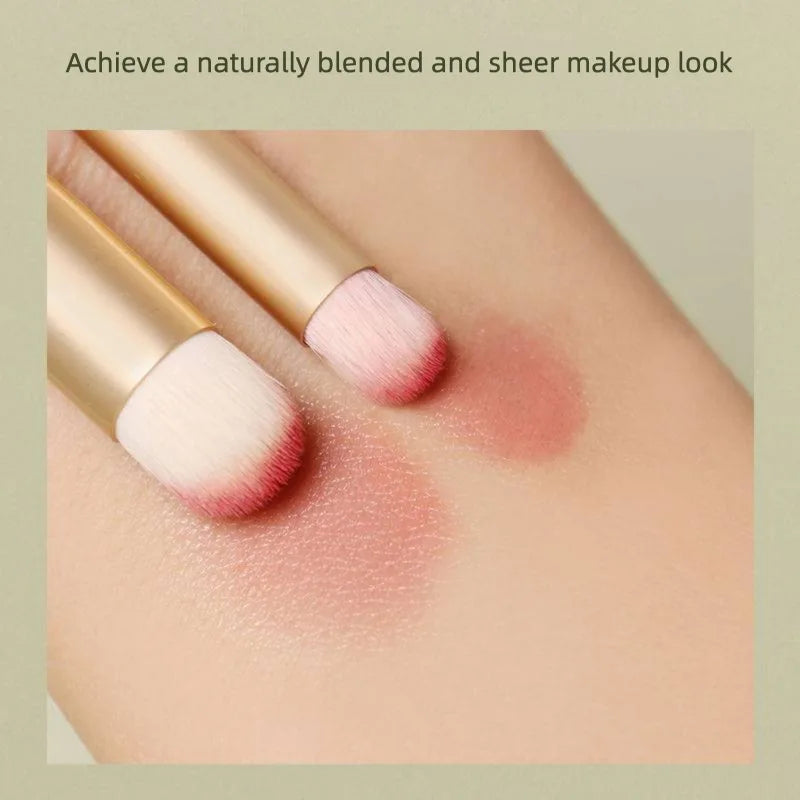 Soft Goat Hair Lip Brush with Lid | Portable Lipstick Brush Lip Makeup Brush QXL