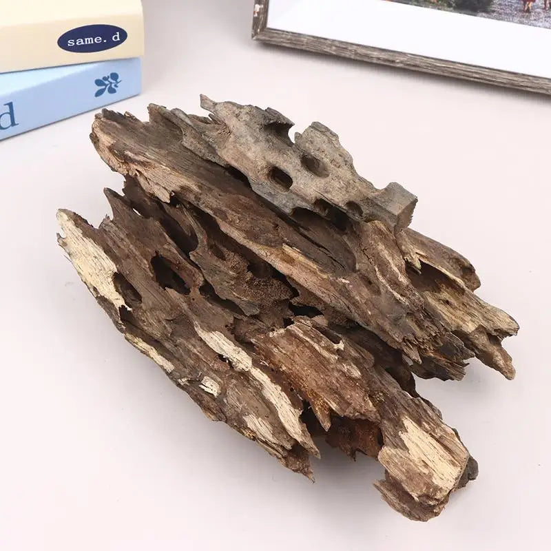 Natural Shrimp Wood Driftwood Aquarium Decor with Holes Aquarium Driftwood QXL
