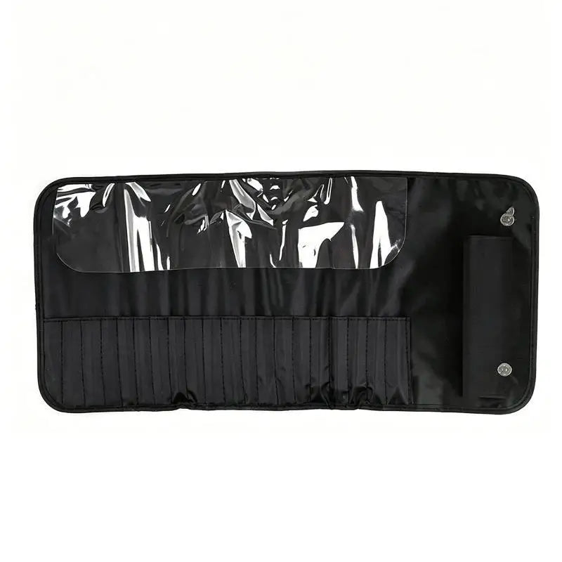 Roll-Up Nail Art Brush Holder & Pen Storage Bag – Waterproof Nail Brush Storage Roll QXL