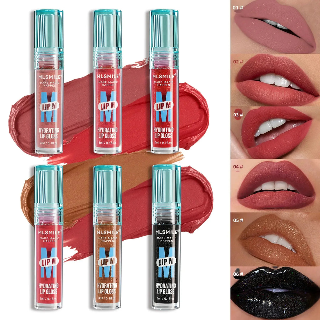 MLSMILE Pearl Lip Glaze – Matte Velvet, Waterproof & Moisturizing Liquid Lip Gloss QXL