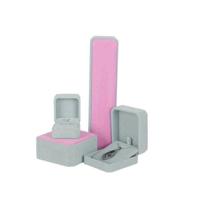 Velvet Jewelry Gift Box | Ring, Necklace & Pendant Case Jewelry Gift Box QXL