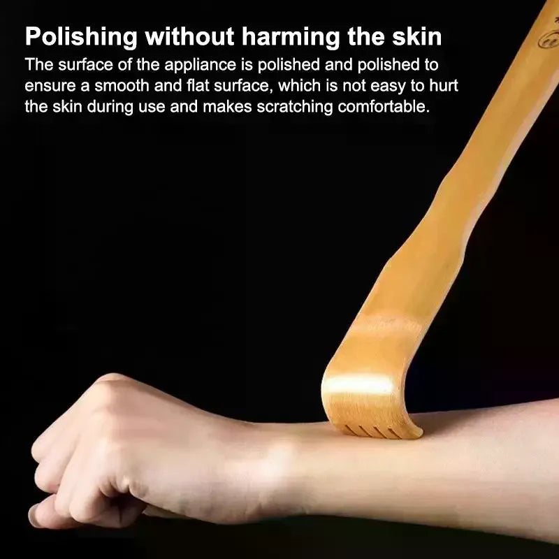 Bamboo Back Scratcher & Massage Roller | Long Stick 2/5 Pack Back Scratcher Massager QXL
