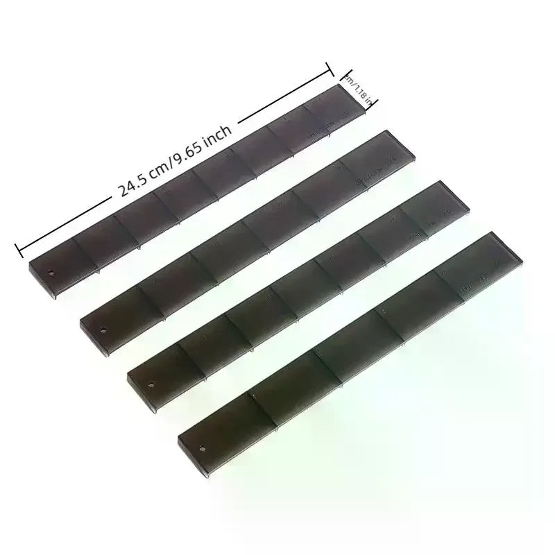 4-Pack Cake Roll Cutting Ruler Set | Even Slice Baking Tool Cake Slicing Ruler QXL