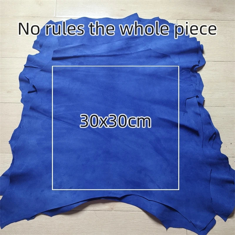 Haze Blue Sheepskin Leather Fabric 0.6/0.8mm | DIY Craft Leather Craft Fabric QXL