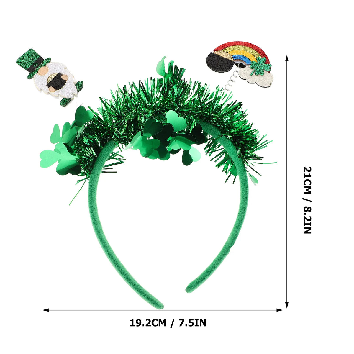 St. Patrick's Day Green Shamrock Headband | Festive Hair Hoop Festive Hair Headband QXL