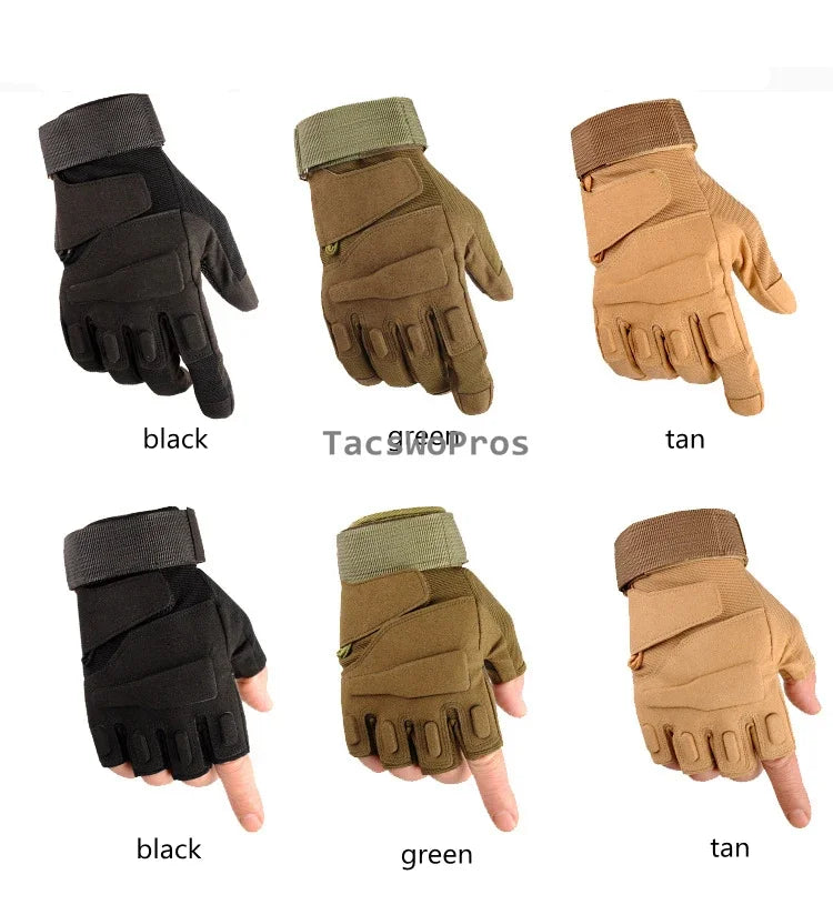 Tactical Gloves Half & Full Finger | Airsoft Hiking Hunting Tactical Gloves QXL