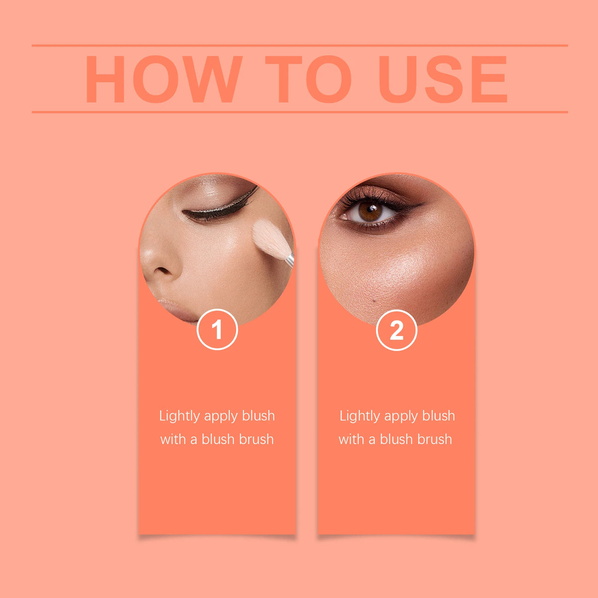 Eelhope Butter Cream Blush | Blendable Long-Lasting Cheek Color Cream Blush QXL