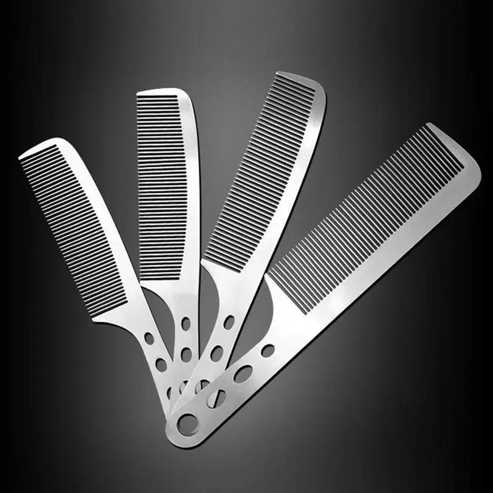 Stainless Steel Anti-Static Barber Comb | Ultra-Thin Styling Barber Styling Comb QXL
